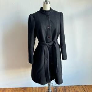 RODEBJER Wool Blend Belted Coat